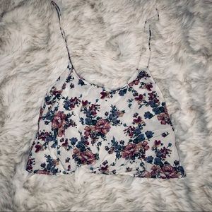 Brandy Melville Flowy Floral Crop Top
